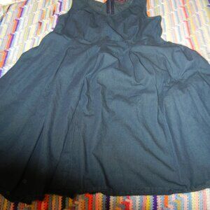 Retro Style Fit and Flare Denim Dress (wd47)